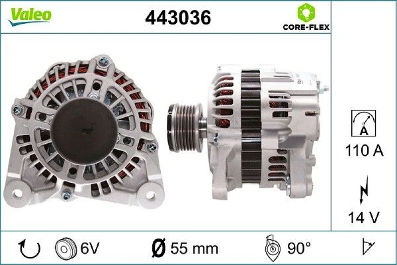 Image of Alternator VALEO 443036