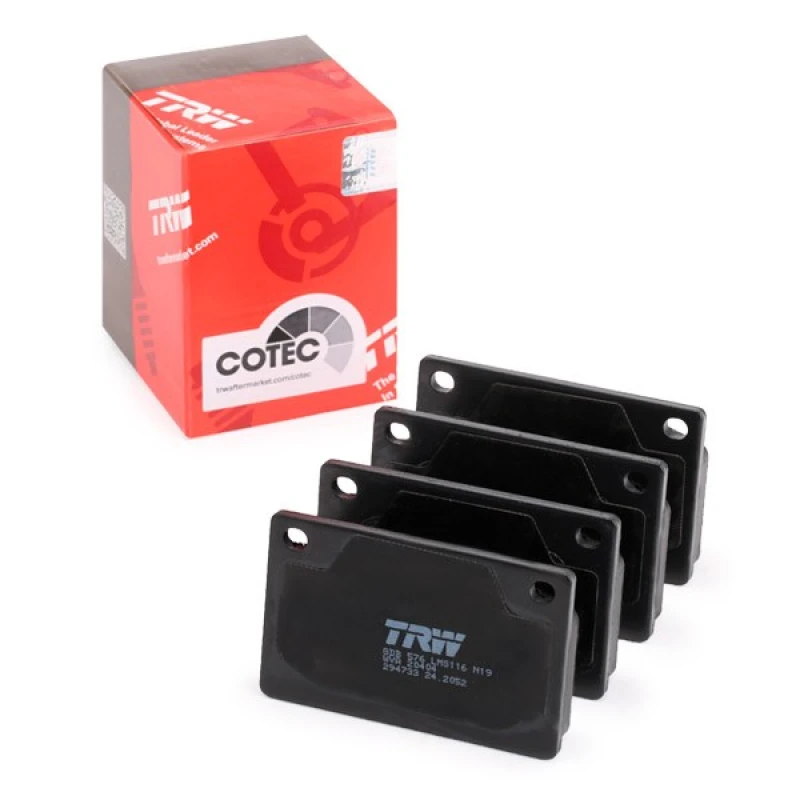 Image of TRW GDB576 Brake pad set not prepared for wear warning indicator Brake Pad Set,disc brake (402)