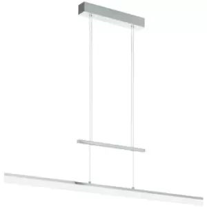 Image of Netlighting Tarandell LED 2 Lamp Straight Bar Pendant Ceiling Light Chrome