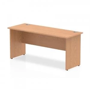 image of Trexus Desk Rectangle Panel End Leg 1600x600mm Oak Ref MI002700