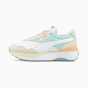 Image of PUMA Cruise Rider Gl Womens Trainers, White/Eggshell Blue, size 3.5, Shoes