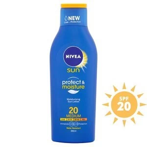 Image of Nivea Sun Moisturising Lotion Factor 20 200ml