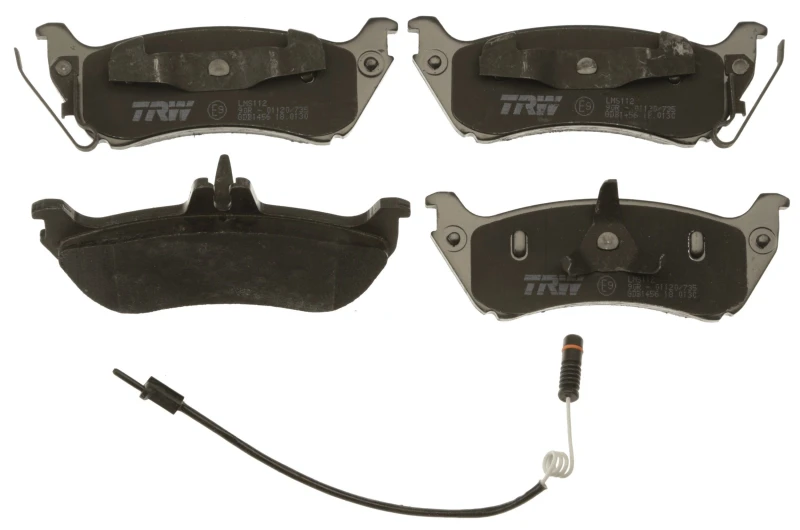 Image of TRW GDB1456 Brake pad set incl. wear warning contact Brake Pad Set,disc brake (402)