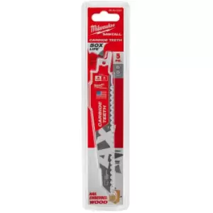 Image of Milwaukee Heavy Duty AX Carbide Demolition Reciprocating Saw Blades 150mm Pack of 5