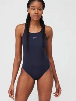 Image of Speedo Endurance + Medalist Swimsuit - Navy, Size 28, Women
