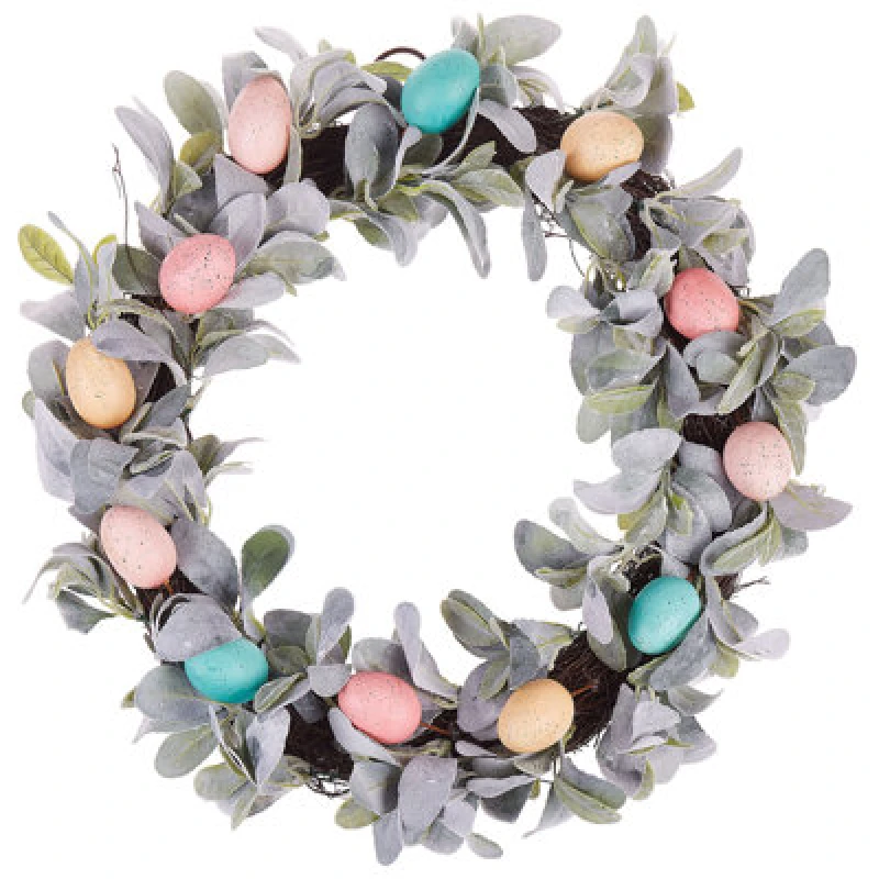 Image of Beliani Decorative Wreath Lajares 50 Cm Multicolour