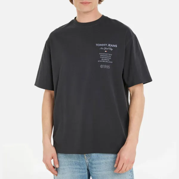 Image of Tommy Jeans NYC 1985 Cities Cotton-Jersey T-Shirt - S