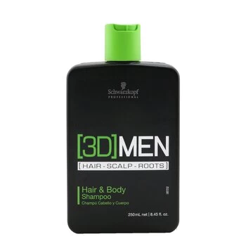 image of Schwarzkopf[3D] Men Hair & Body Shampoo 250ml/8.4oz