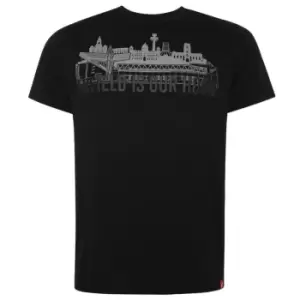 Image of Liverpool FC Mens Anfield T-Shirt (S) (Black)