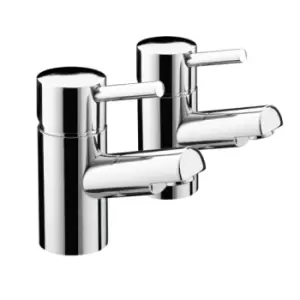 Image of Bristan Prism Bath Pillar Taps Chrome - 532167