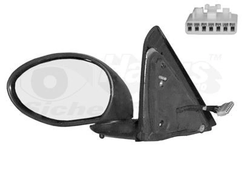 Image of VAN WEZEL Wing mirror VAN WEZEL 0147817