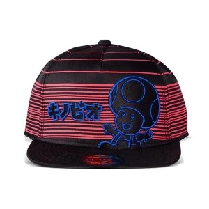 image of NINTENDO Super Mario Bros. Neon Toad Snapback Baseball Cap