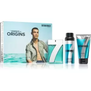 Cristiano Ronaldo CR7 The Essence Of Origins Gift Set 100ml Eau de Toilette + 150ml Shower Gel + 150ml Body Spray