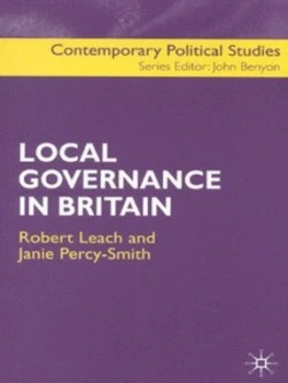 Image of Local Governance in Britain by Robert Leach Book
