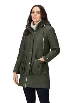 Image of Regatta Fabrienne Jacket - Khaki, Size 12, Women