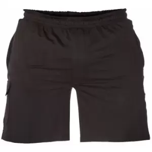 Image of Duke Mens D555 John Kingsize Lightweight Cotton Cargo Shorts (4XL) (Black)