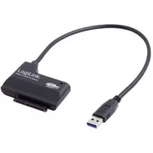 image of LogiLink USB 3.2 1st Gen (USB 3.0) Adapter [1x SATA socket 7+15-pin - 1x USB 3.2 1st Gen connector A (USB 3.0)] AU0013