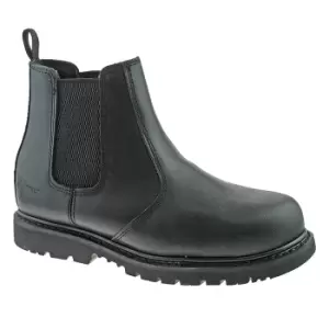 Image of Grafters Mens Safety Chelsea Boots (10 UK) (Black)