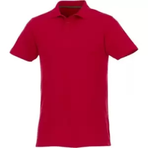 Image of Elevate Mens Helios Short Sleeve Polo Shirt (4XL) (Red)