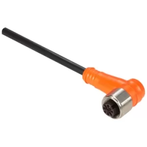 Image of Telemecanique XZCPA1241L5 Elbowed Female M12 5M PVC Cable Pre-Wire...