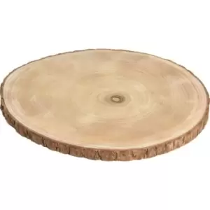 image of Excellent Houseware Round Wood Placemat 24 - None