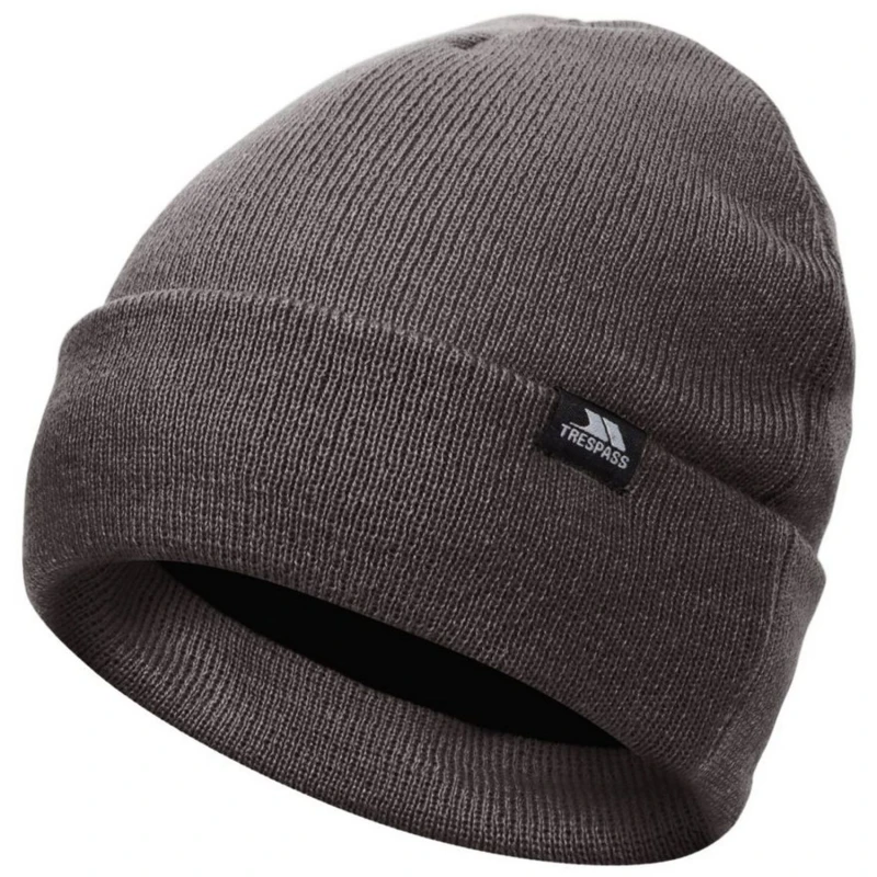 Image of Trespass Trespass Men Littlebrook Beanie in Grey Grey One Size Male 5063107732972