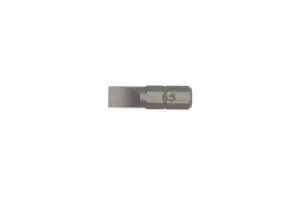 Image of Teng Tools FL2512A03 6.5mm Flat Bit - 25mm Long for Slotted Heads 1/4" Hex 3pk