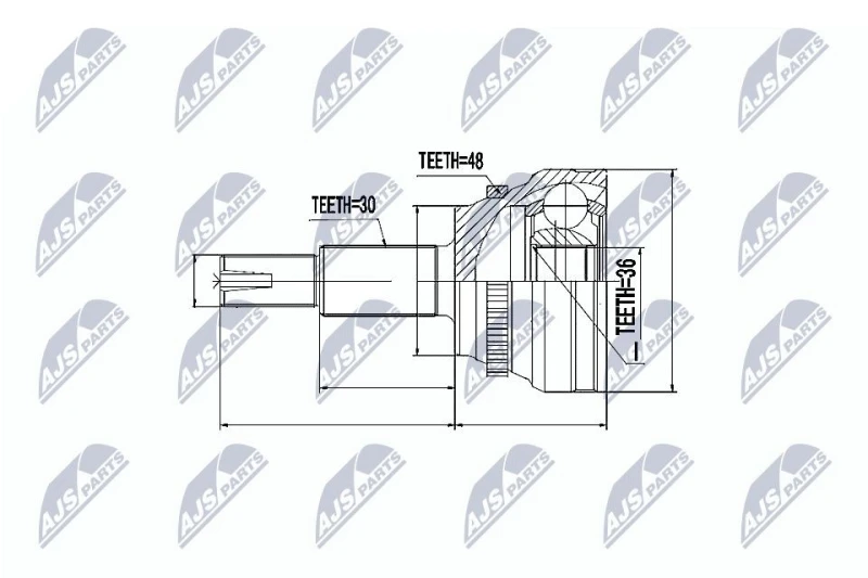 Image of NTY CV joint kit NTY NPZ-TY-066