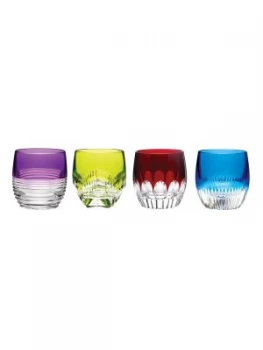 image of Waterford Mixology Mixed Colour Old Fashioned Set of 4