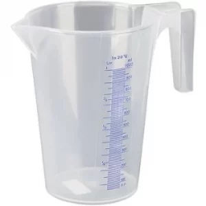 image of Measuring Jug-PP-1 L, Transparent-Scale Ml/%