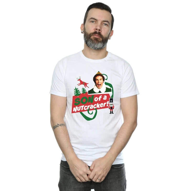 Image of Elf Elf Men Son Of A Nutcracker T-Shirt in White Size: Small White S Male 5057736306369