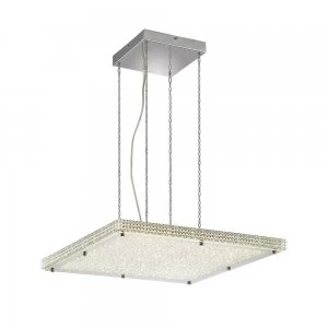 Image of Ceiling Pendant 44W 4400lm LED 4000K Stainless Steel, Crystal