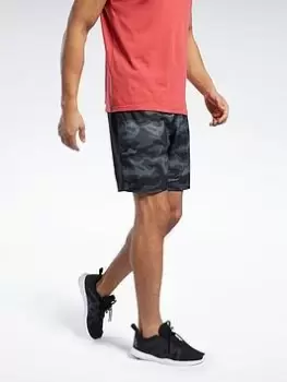 image of Reebok Workout Ready Graphic Shorts - Black Size XL Men