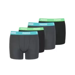 image of Puma Basic Boxers 4 Pack Junior Boys - Multi