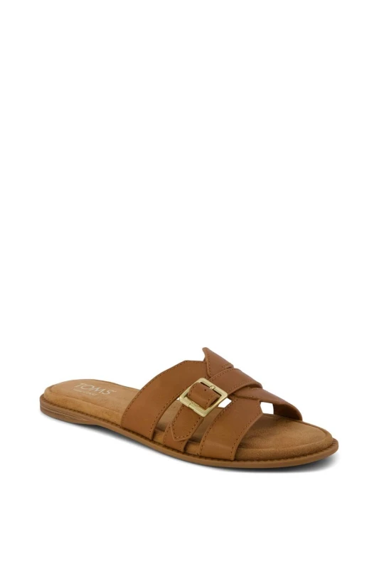 Image of TOMS Womens Sol Mule Sandal in Brown Size: 7 Brown Female 7
