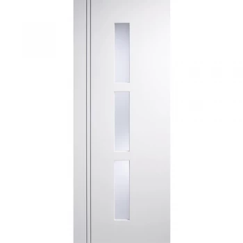 Image of LPD Sierra Blanco Fully Finished White Frosted Glazed Internal Door - 1981mm x 686mm (78 inch x 27 inch)