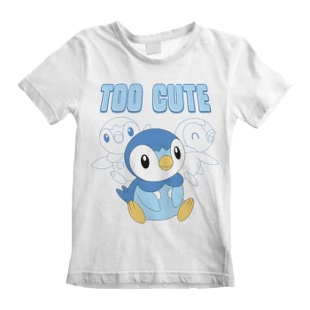 Image of Pokemon - Too Cute Unisex 12-13 Years T-Shirt - White