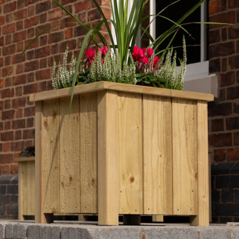 Image of Rowlinson Heritage Square Planter 40cm - 2 Pack PRPLANT40P2