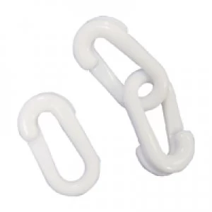 Image of Slingsby VFM White Connecting Links 8mm Joint Pack of 10 360088