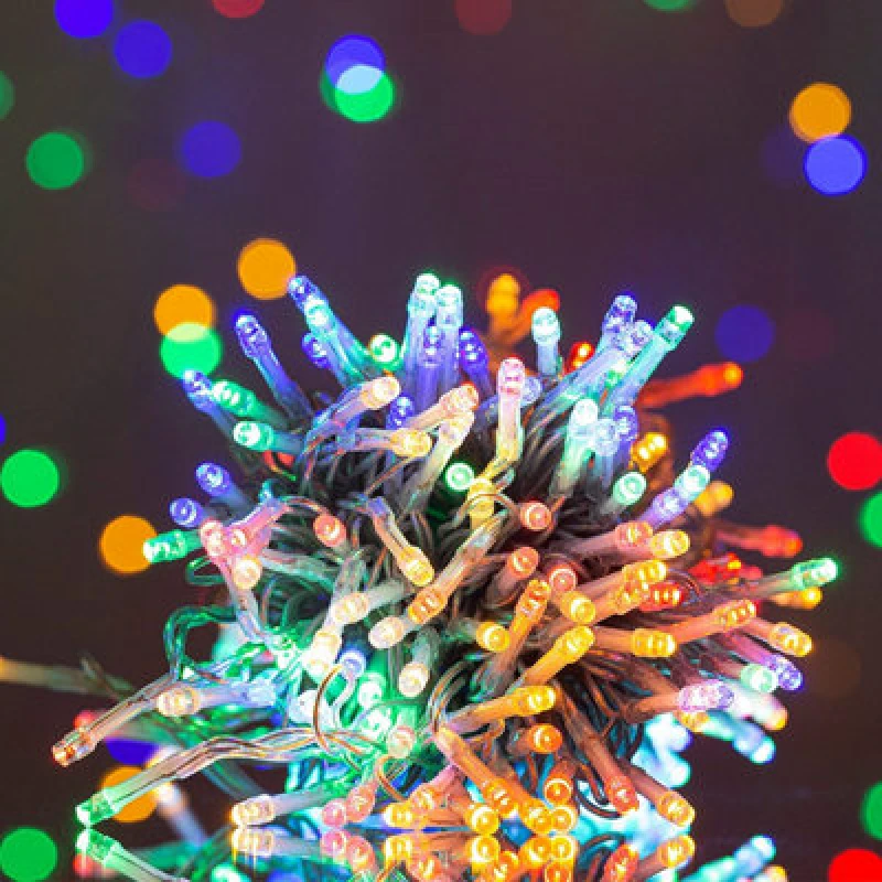Image of Shatchi 100LEDs Multifunction Timer Outdoor String Fairy Lights 10M Waterproof Christmas Decoration Multi