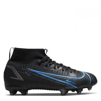 Image of Nike Mercurial Superfly Academy DF Junior FG Football Boots - Black/UnivBlue