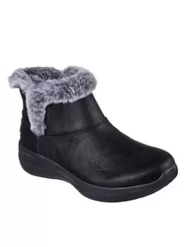 Image of Skechers Go Walk Stability Chugga Ankle Boots, Black, Size 4, Women