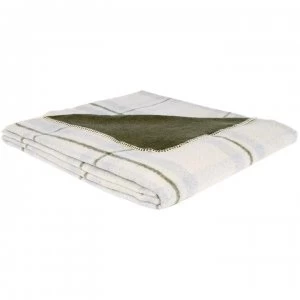 image of Linea Recycled Throw - Willow Green