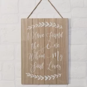 Image of Love Story I Have Found The One Large Plaque