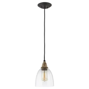 image of Matrimonio 1 Light Mini Dome Pendant Driftwood