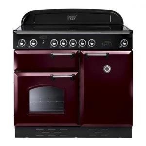 Image of Rangemaster CLAS100EICY-C Classic 100cm Induction Cranberry-Chrome