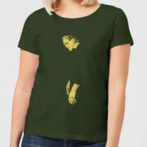 Image of Universal Monsters Frankenstein Illustrated Womens T-Shirt - Forest Green - L