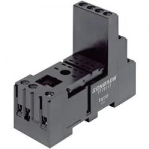 image of TE Connectivity 1 1415526 1 PT78742 DIN Rail Base 4 pin