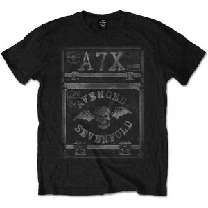 Image of Avenged Sevenfold - Flightcase Unisex Large T-Shirt - Black