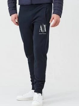 Image of Armani Exchange AX Icon Logo Jogging Pants Navy Size XL Men